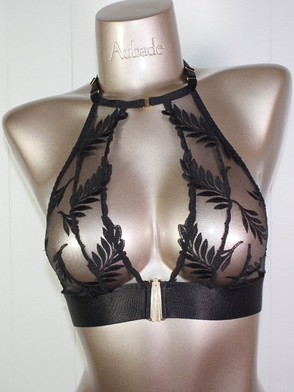 Aubade Paris Sample Queen of Shadow Black Bralette S